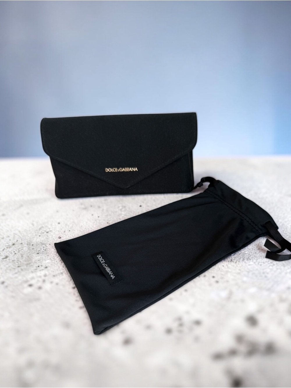 New! DOLCE & GABBANA Sunglass Case Cloth Pouch